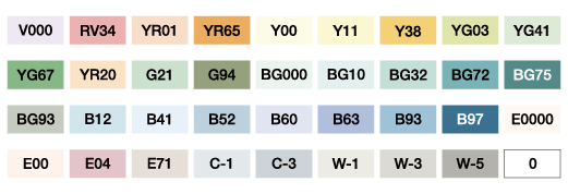コピック・アート使用色